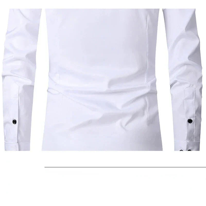 Camisa Social Masculina Elástica Slim Fit G3- Camisa social 02 Sr Aflha
