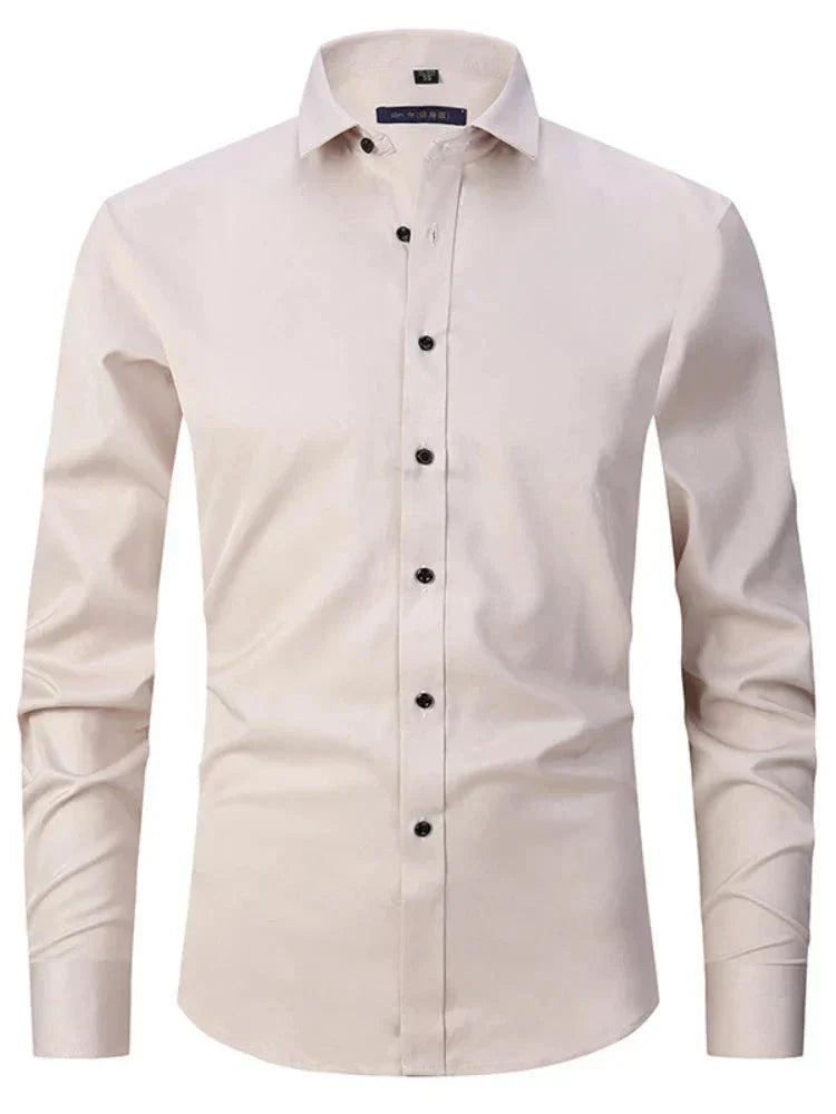 Camisa Social Masculina Elástica Slim Fit G3- Camisa social 02 Sr Aflha
