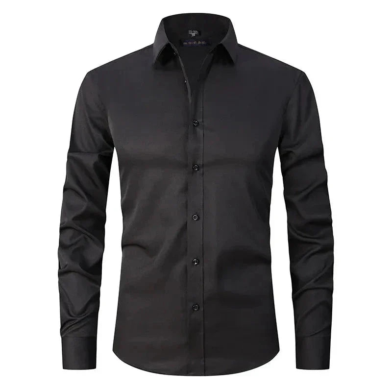 Camisa Social Masculina Elástica Slim Fit G3- Camisa social 02 Sr Aflha