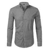 Camisa Social Masculina Manga Longa CAMISA002 G2 Sr Alpha Preto 38
