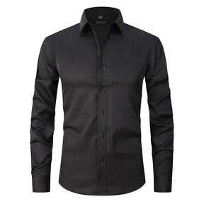Camisa Social Masculina Elástica Slim Fit G3- Camisa social 02 Sr Aflha 